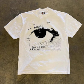 NASA new eye-themed high-street short-sleeved t-shirt-4937  