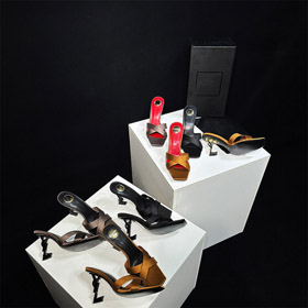 Yves Saint Laurent (YSL) open-toe high-heeled sandals-5741  